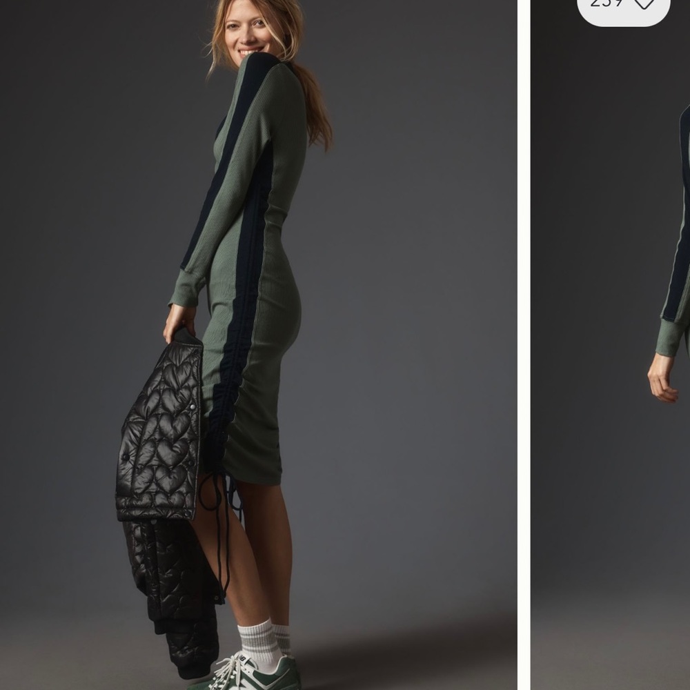 Daily Practice by Anthropologie. Colorblock Polo MIDI Dress - Picture 2 of 6